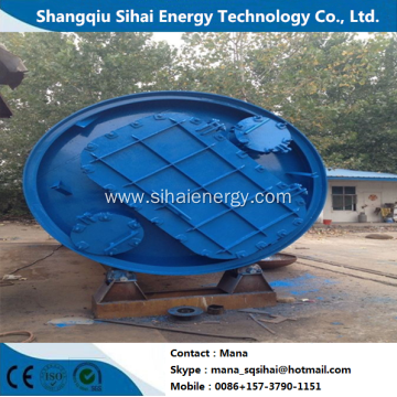 Waste tire recycling to fuel oil pyrolysis plant